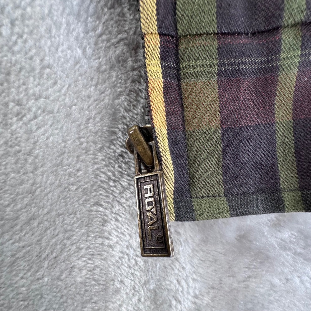Vintage Plaid Harrington Golf Jacket Womens L‎ Grunge Preppy Tartan Retro - Picture 15 of 16